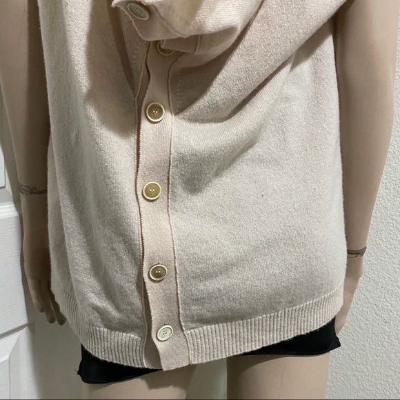 NWT Alexander McQueen Pale Pink Cashmere Cowl Neck Halter Back Sweater Size M - Picture 7 of 16
